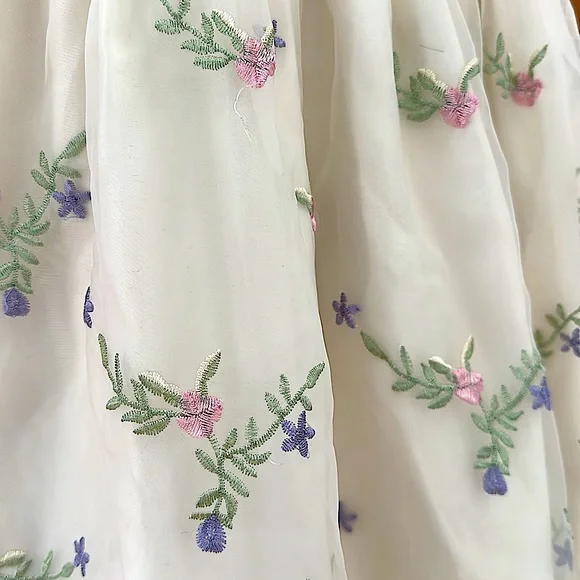 Cinderella formal floral embroidered dress - Picture 5 of 7